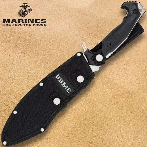 Vista 7 de United Cutlery Machete y funda USMC Covert Ops Para uso táctico y al aire libre