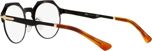 Vista 5 de Persol PO2488V - Marcos redondos para gafas graduadas Lente negrodoradoDemo