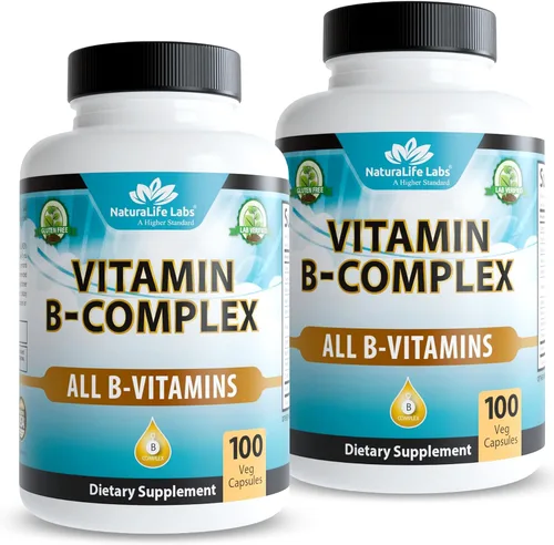 Vista 9 de NaturaLife Labs Complejo de vitamina B – Todas las vitaminas B, incluyendo activos B2, B6, B9 y B12 (metilcobalamina), más B1, B3, B5, B7 y vitamina