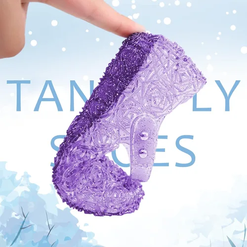 Vista 5 de TANDEFLY Frozen Inspired Elsa Flats Mary Jane - Zapatos de fiesta de baile, sandalias de princesa Snow Queen para niñas pequeñas, cumpleaños