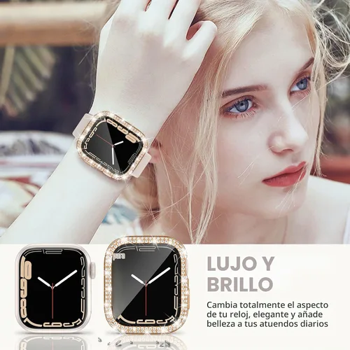 Vista 7 de Tensea - Funda protectora de pantalla para Apple Watch SE 3/SE 2/SE/6/5/4 de 1.732 in
