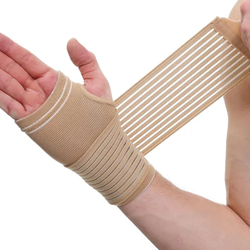Vista 14 de NeoTech Care - Soporte para palma de mano y muñeca (beige, talla S, 1 par)