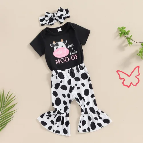 Vista 16 de Sejardin Ropa de verano para bebé y niña, recién nacida, manga corta, con letras, mameluco elástico con diadema