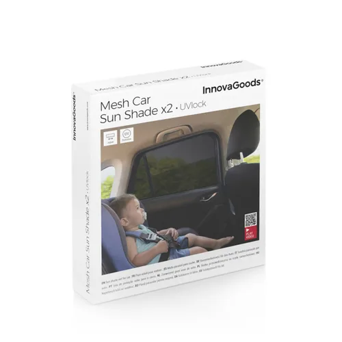 Vista 10 de Malla Parasol para Coche UVlock InnovaGoods Pack de 2 uds