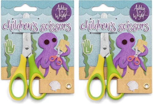 Vista 9 de Ashton and Wright - Niños - Tijeras de agarre suave para niños - 5"/12cm (paquete de 1, morado)
