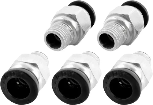 Vista 6 de M METERXITY Paquete de 5 unidades macho 1/4BSP de ajuste rápido – Adaptador de unión recto, accesorios de empuje para conectar, aplicar al sistema