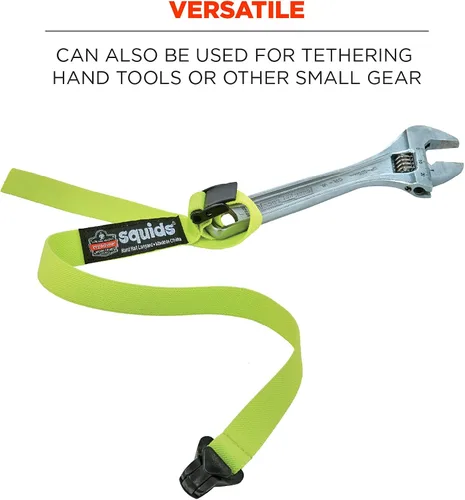 Vista 5 de Ergodyne Squids 3155 Lanyard with Clamp End, Easily Attaches to Hard Hat, Tools or Small Valuables, Weight Capacity 2 lbs