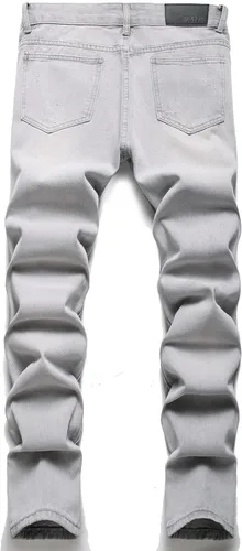 Vista 2 de AITITIA - Jeans rasgados de ajuste estándar para hombre