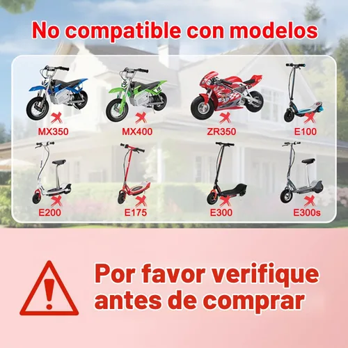 Vista 3 de Cargador de batería de 12 V para niños Ride On Juguetes para Razor Power