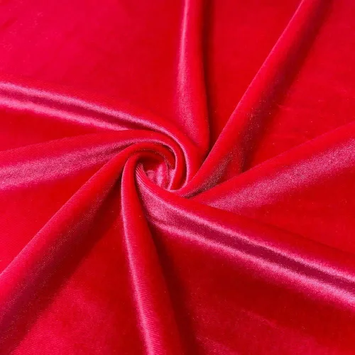 Vista 10 de Valentina Textile Inc La tela de terciopelo elástico mide 58/60 pulgadas de ancho (1 yarda, azul bebé)