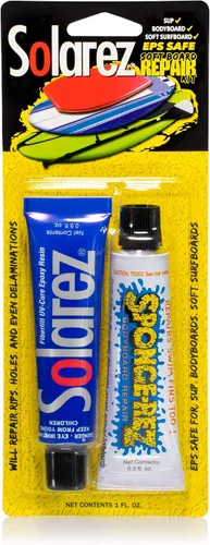 Vista 2 de SOLAREZ Kit de reparación de tablas suaves de curado UV EPS-Safe ~ Espuma de poliestireno y tablas de surf construidas con núcleo EPS