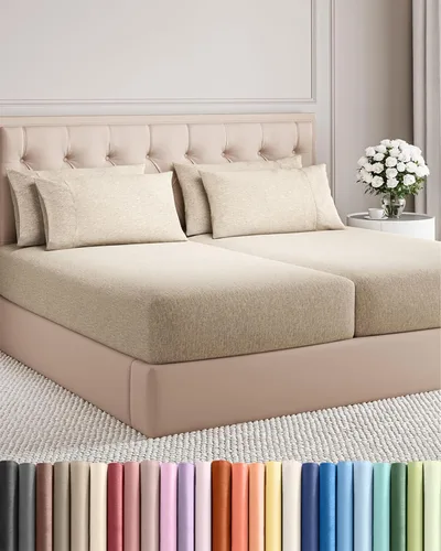 Vista 23 de Juego de sábanas Twin de 4 piezas - Cómodo, transpirable y refrescante - Juego de ropa de cama de lujo de hotel ultrasuave con bolsillos profundos