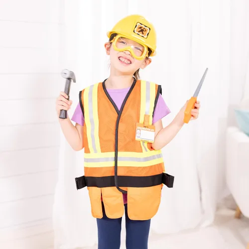 Vista 2 de Melissa & Doug Trabajador de la construcción Juego de rol, Varios