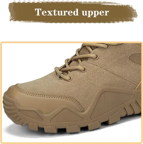 Vista 4 de Kervaky Botas tácticas militares para hombre, botas de trabajo, botas de desierto, botas duraderas, botas de senderismo, botas de combate, botas