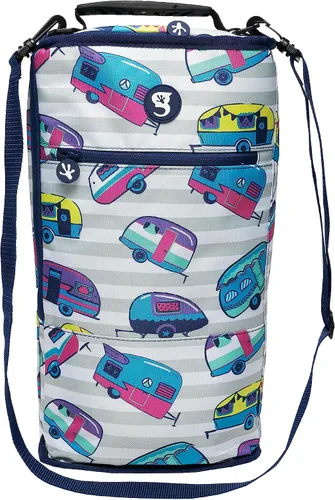 Vista 22 de geckobrands Verticool Cooler - Bolsa térmica suave portátil aislada con correa ajustable para el hombro, capacidad para 9 latas o 2 botellas