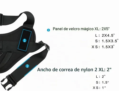 Vista 4 de EXCELLENT ELITE SPANKER Arnés táctico para perros de servicio fácil control Negro
