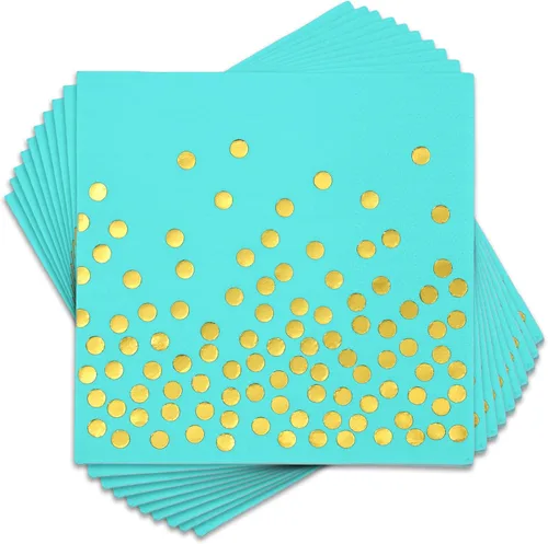Vista 13 de 100 servilletas de cóctel desechables negras – Servilletas de papel negro y dorado para cumpleaños, boda, aniversario, Año Nuevo, fiesta