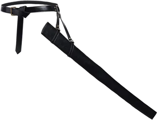 Vista 28 de BLESSUME Cinturón medieval de caballero con espada rana funda de estoque, soporte de vaina de estoque, 1 unidad