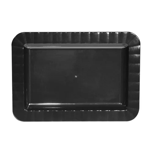 Vista 13 de Party Essentials N62417 - Plato redondo de plástico duro (6.0 in) de diámetro, color negro (caja de 288)