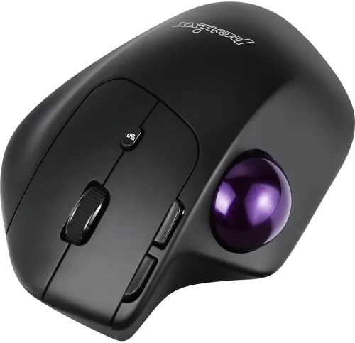 Vista 4 de Perixx PERIMICE-720, Ratón ergonómico inalámbrico con ángulo ajustable, color negro (11449)