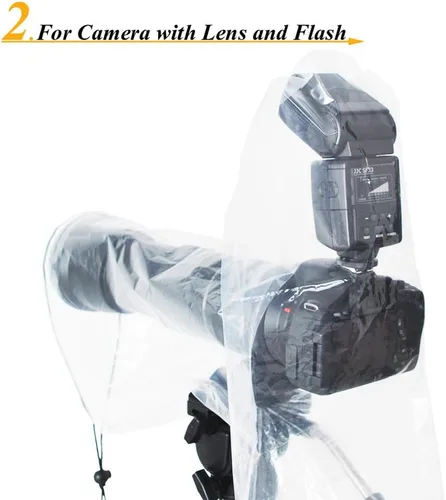 Vista 3 de JJC 2 tipos de cámaras réflex réflex para cámara réflex digital Canon Nikon Fujifilm Sony Olympus Panasonic Pentax Sigma con lente y flash PE