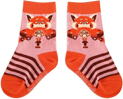 Vista 4 de Disney Pixar Turning Red - Juego de calcetines para niños