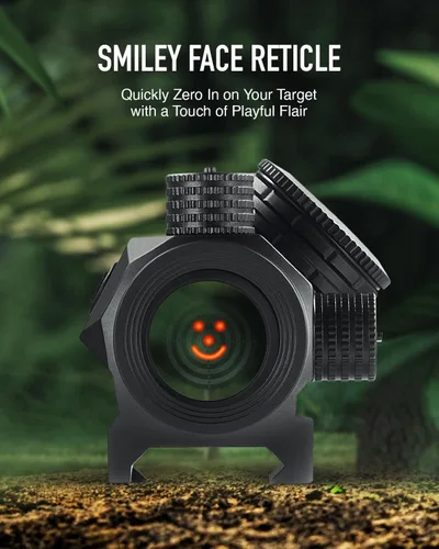 Vista 2 de PINTY Óptica de punto rojo reflex con múltiples retículas, visor táctico compacto para rifle con riel Picatinny, pistola, Airsoft
