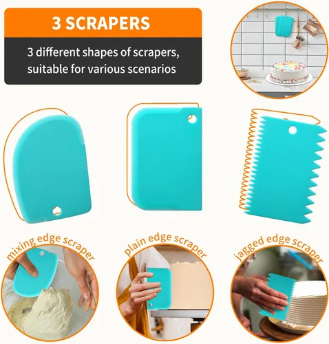 Vista 4 de ALLTOP - Juego de bolsas y puntas para decoración de tartas