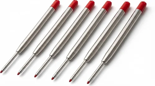 Vista 13 de Paquete de 20 repuestos de bolígrafo compatibles con TikiPen Black and Blue Parker. Tinta alemana de escritura suave y punta media de 0.039 in