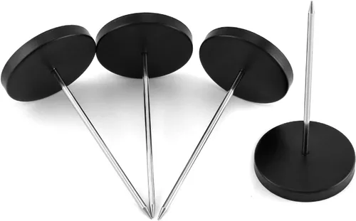 Vista 2 de QWORK Soporte para recibos de escritorio, paquete de 4 unidades de Spike Stick Recibos Check Bill Fork Restaurant Check Husillo, Soporte de papel