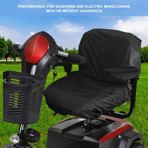 Vista 4 de Funda de asiento de scooter de movilidad, funda de asiento para silla de ruedas, cubierta de scooter de movilidad, funda de asiento impermeable