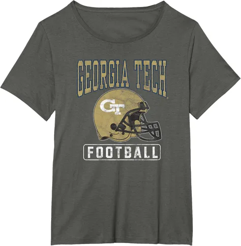 Vista 9 de Georgia Tech Yellow Jackets - Camiseta con casco de fútbol, Negro