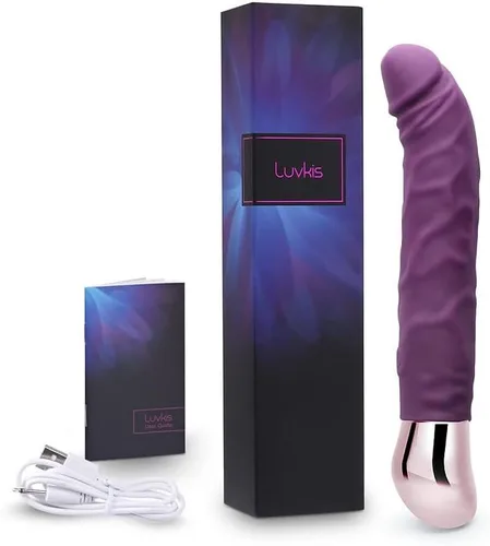 Vista 6 de Vibrador realista recargable para mujeres, estimulación del punto G y del clítoris con 10 modos de vibración, juguete sexual para adultos