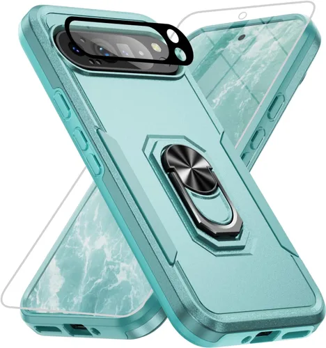 Vista 43 de Funda para Google Pixel 9 Pro XL [protección contra caídas de grado militar de 15 pies] con protector de pantalla y protector de lente, resistente a