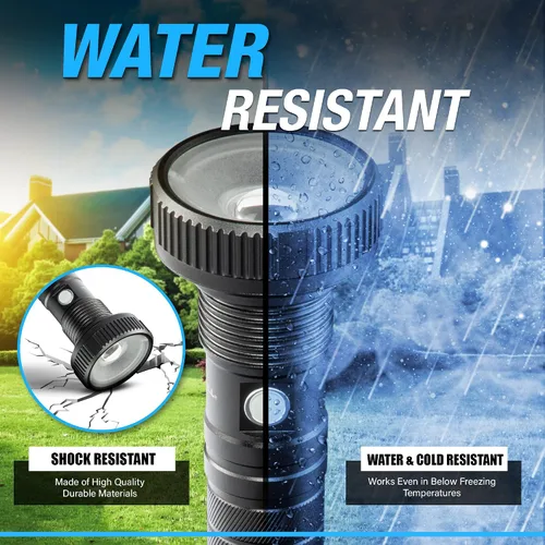Vista 5 de Taclight Max Linterna LED Recargable – Alto Lumen, Ultra Brillante, Linterna – 7000 Kelvin Cree Linterna Táctica – Linternas Compactas para Camping