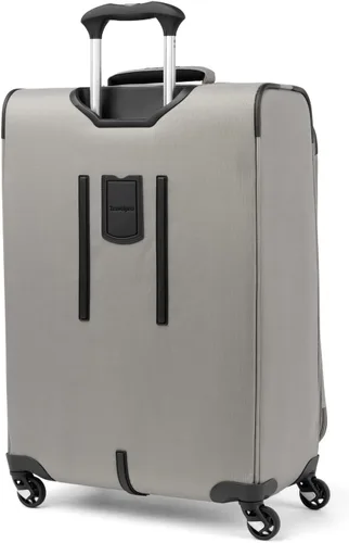 Vista 2 de Travelpro Maxlite 5 Softside - Equipaje expandible con 4 ruedas giratorias maleta ligera para hombres y mujeres Champán Cuadros mediano 25 pulgadas