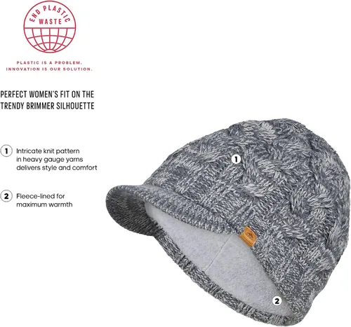 Vista 2 de adidas Gorro con borde de cristal para mujer