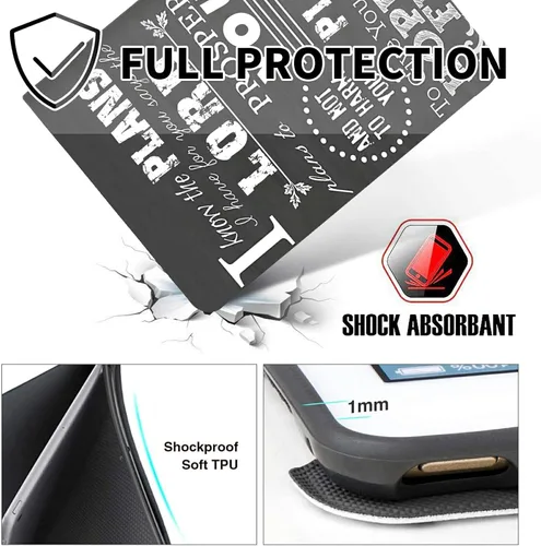 Vista 137 de Funda para tablet Fire 7 (12ª generación, versión 2022), delgada, a prueba de golpes, delgada, de piel sintética, con función de apagado/encendido