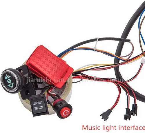 Vista 3 de weelye Juego completo de cables modificados para automóvil de 12 V, juego completo de cables de control remoto, caja de cambios con motores