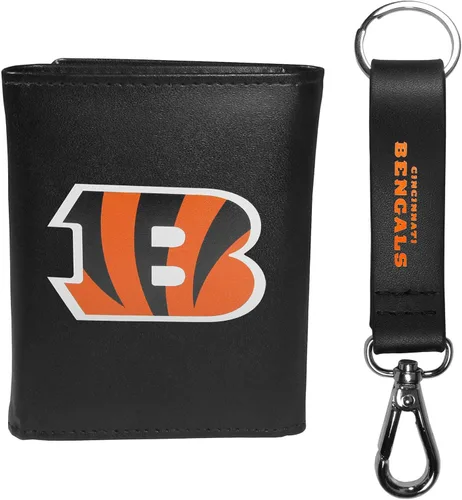 Vista 19 de Siskiyou Sports NFL unisex Tri-fold Wallet & Strap Key Chain