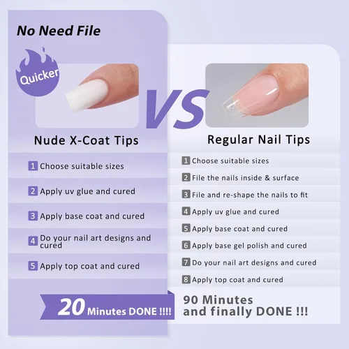 Vista 7 de BTArtboxnails - Uñas a presión, uñas cortas cuadradas de color blanco A-Blanco Lechoso S Cuadrado