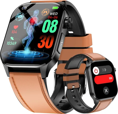 Vista 8 de Reloj Inteligente de Salud Avanzado para Hombres y Mujeres con Monitoreo en Tiempo Real de Frecuencia Cardíaca, Oxígeno en Sangre, Temperatura