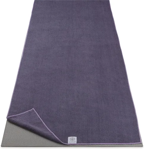 Vista 16 de Gaiam Toalla de microfibra para esterilla de yoga, toalla de yoga para yoga caliente (68 pulgadas de largo x 24 pulgadas de ancho), sombra azul