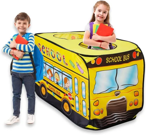 Vista 9 de Tienda de campaña desplegable para niños - Mi Primera casa de juegos plegable de vehículo para interiores y exteriores para niños pequeños, niños