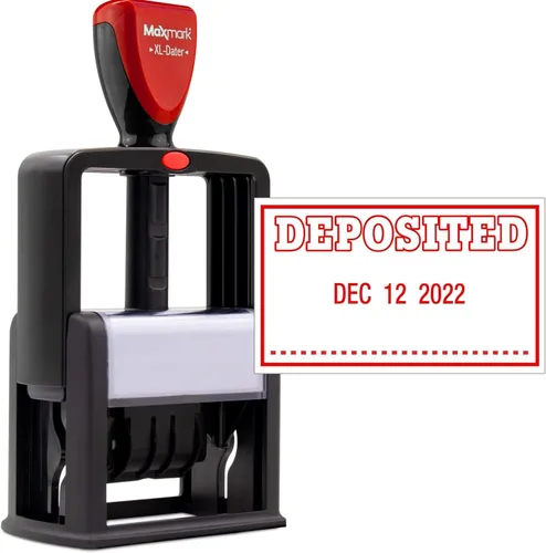 Vista 9 de ZIGEL Sello de fecha autoentintado de estilo resistente con aprobado, estilo C, tinta negra Negro
