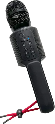 Vista 9 de Micrófono portátil Move de Singing Machine – Micrófono y altavoz Bluetooth para karaoke con luces LED, 22 efectos de voz y batería recargable