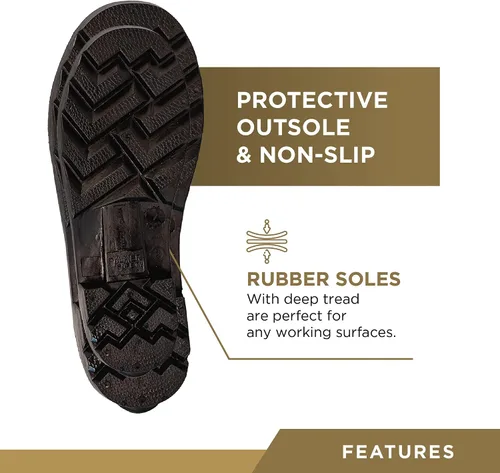 Vista 2 de ATERET Calzado ligero y duradero de la bota de goma del PVC de la protección del calzado el 100% impermeable para la industria de la construcción