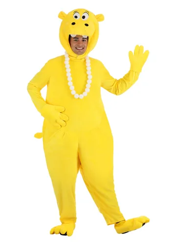 Vista 11 de Disfraz de Hipopótamo Amarillo de Hungry Hungry Hippos para Adultos Multicolor