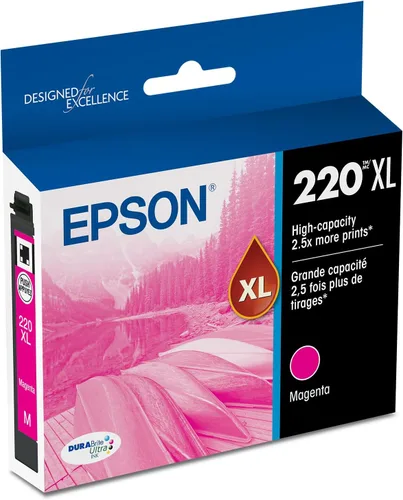 Vista 7 de Epson 220 DURABrite Ultra Ink Cartucho de Tinta de Alta Capacidad Negro (T220XL120-S) Funciona con WorkForce WF-2630, WF-2650, WF-2660, WF-2750