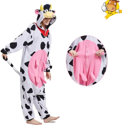 Vista 4 de Pijama unisex de una sola pieza para cosplay, disfraz de Halloween